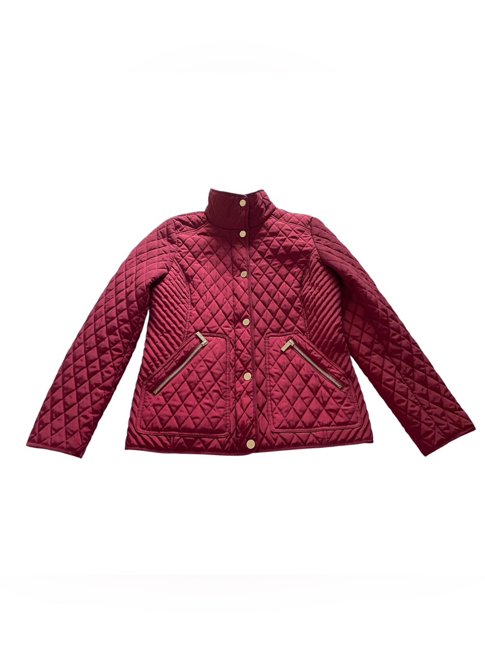 Michael Michael Kors Quilted Burgundy Jacket, M - Picture 8 of 14